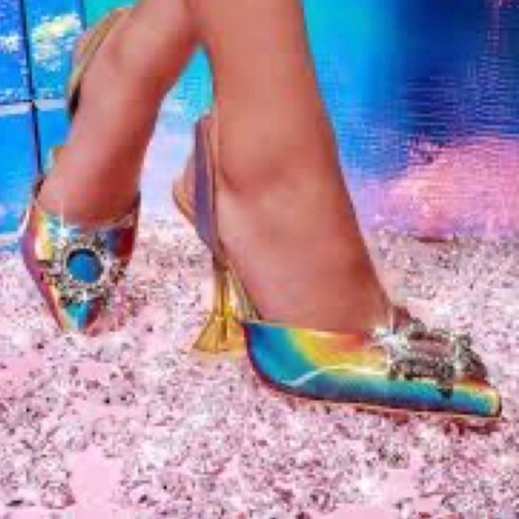 COPY - BRAND NEW IN BOX - Cape Robbin Embellished Slingback Pumps - Picture 1 of 6